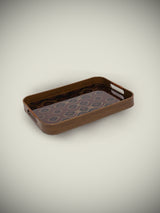 Bandeja Decorativa Rectangular 'Galateo' - Peacock - 51x32,5x4,5 cm