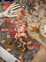 Hoja Cromos Alemanes 'Niña y Perrito'