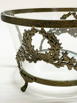 Glass Centerpiece 'Herbert' With Laurel Wreath