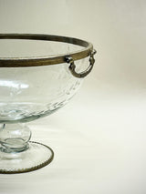 Glass Centerpiece 'Herbert' With Handles and Feet