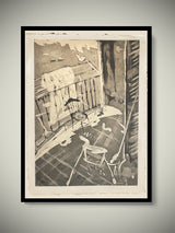 Engraving on Handmade Paper 'Untitled' - Marshal