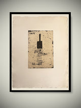 Grabado Con Papel Hecho a Mano 'S/T' - Jaume Plensa