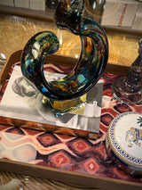 Decorative Glass Sculpture 'Tide'