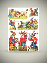 hoja-de-cromos-de-pascua-con-conejos-y-pollitos