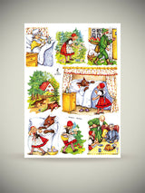 Hoja Cromos Alemanes 'Caperucita Roja'