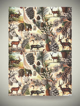 hoja-de-papel-de-envolver-ciervos-en-el-bosque