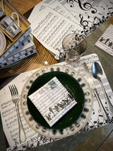 Individual Estampado 'Música' - 43,5x28 cm