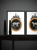 Lámina de Arte Decorativo 'Jungle Cameo' - Leopardo