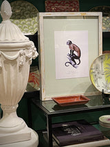 interior-decoration-with-urns-and-monkey-pictures