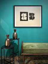 Original Serigraph 'Geometric Black and White' - Victor Vasarely