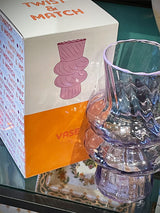 Jarrón Decorativo de Cristal 'Twist & Match' - Violeta