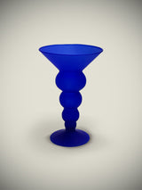 Jarrón de Cristal Azul 'Doris' - Vintage