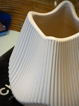 Jarrón de Cerámica Blanca 'Lamellen'