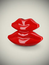 Jarrón de Cerámica Rojo 'Lips' - Grande
