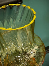 Jarrón Decorativo de Cristal 'Twist & Match' - Amarillo