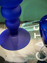 Jarrón de Cristal Azul 'Doris' - Vintage