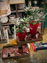 Jarrón de Cristal Rojo 'Tempo' - Grande