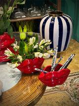 Jarrón de Cerámica Rojo 'Lips' - Pequeño