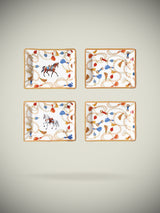 Juego de 4 Pequeños Vacíabolsillos de Porcelana 'Cheval'