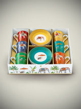 Juego de 6 Tazas y Platos de Café 'Marajah'