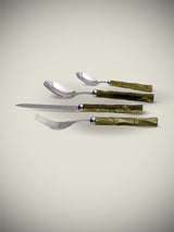 Juego de Cubertería 'Bamboo Olive' - 24 Piezas