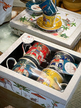 Juego de 4 Mugs de Porcelana 'Marajah' - 300 ml