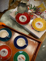 Juego de 6 Tazas y Platos de Café 'Marajah'