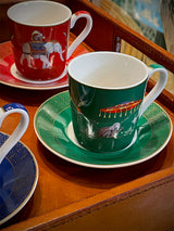 Juego de 6 Tazas y Platos de Café 'Marajah'