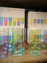 Juego de 6 Vasos Altos 'Rainbow' - 430 ml