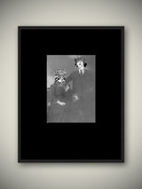 Lámina Decorativa 'Perro y Gato Victoriano'