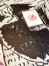 Aguafuerte Original 'Fenêtres - Rose' - Pierre Alechinsky