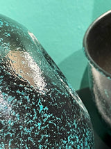 Macetero Decorativo Redondo 'Nelson' Pátina Azul