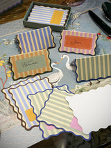 Set of 24 'Stripes' Place Cards