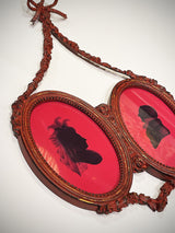 Antique Decorated Double Frame 'Silhouettes'