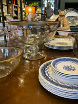 Glass Centerpiece 'Herbert' With Handles and Feet