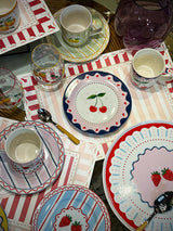 Plato de Postre de Porcelana 'Fruit Mania' Cerezas