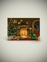 Tarjeta de Navidad y Adviento 'Nostalgia de Navidad' - Chimenea