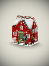 Decoración de Adviento 'Casa Navideña' - Roja
