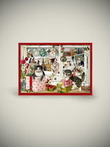 Mini Tarjeta de Adviento 'Escenas de Navidad' - Gatos