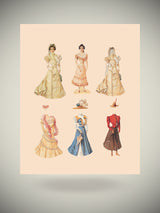 Kit Muñeca y Vestidos Recortables 'The Bride'