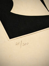 Original Serigraph 'Geometric Black and White' - Victor Vasarely