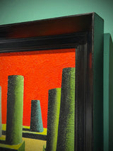 Oil on panel 'The Garden Breeze' 22 x 17 cm - Agustín Martínez Gil 'El Rubio'