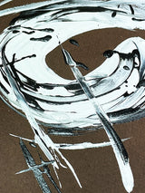 Pintura Original 'Explosión en Blanco' - 28x26 cm - Federico Font