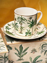 Juego de 2 Tazas y Platos de Café 'Oasis' - 75 ml