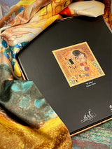 Pañuelo Estampado 'El Beso' 90x90 cm - Gustave Klimt