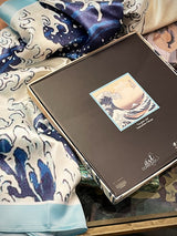 Pañuelo Estampado 'La Gran Ola' 90x90 cm - Katsushika Hokusai