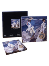 Pañuelo Estampado 'Paseo a Orillas del Mar' 90x90 cm - Sorolla