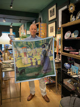 Pañuelo Estampado 'Tarde de domingo en la isla de la Grande Jatte' 90x90 cm - Seurat