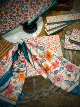 Pañuelo Estampado 'Jardín Secreto' 90x90 cm