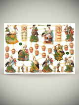 Hoja Cromos Alemanes 'Bebés y Cigüeñas'
